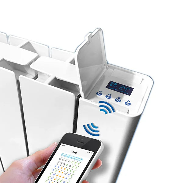Radiador de inercia fluida conectado por Bluetooth, 1000W