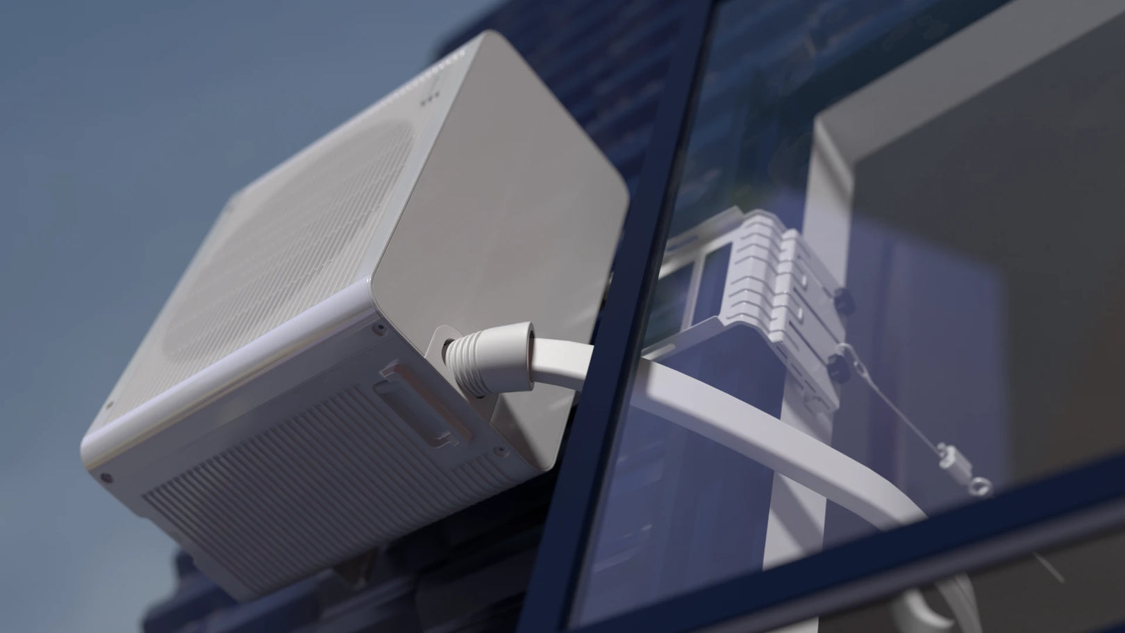 Soporte opcional MIDEA PortaSplit Aire acondicionado Split portátil para balcón francés/ventana de tejado