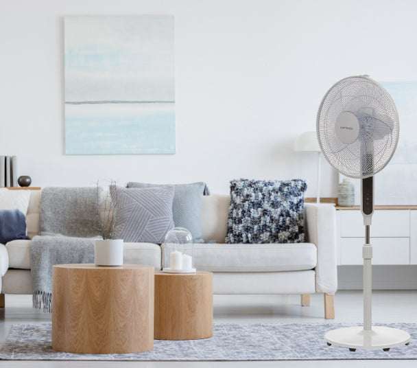 Ventilador de pie, diámetro 40cm, Mando a distancia, OVP-C40-Luxe